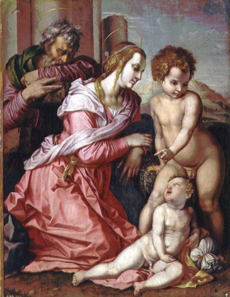 The Holy Family de Pontormo,Jacopo Carucci da