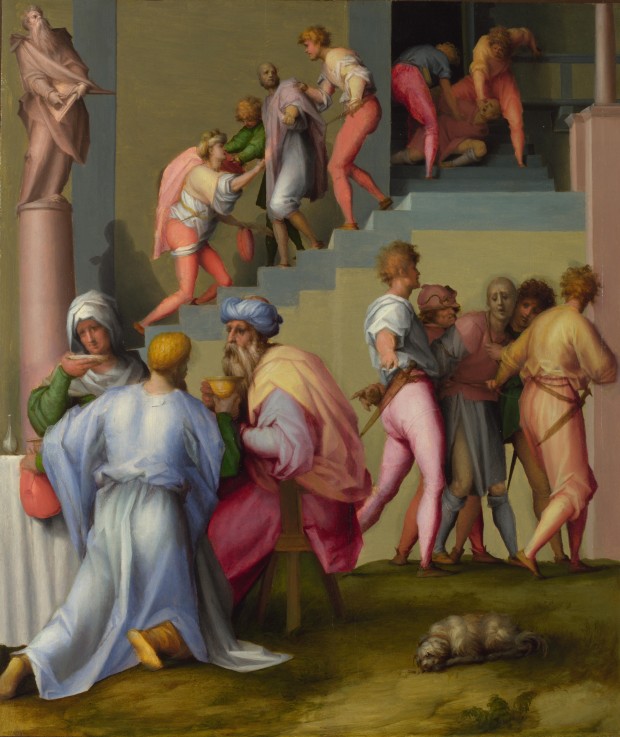 Pharaoh with his Butler and Baker (from Scenes from the Story of Joseph) de Pontormo,Jacopo Carucci da