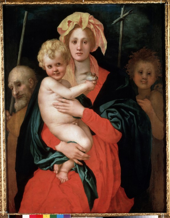 Madonna and Child with Saint Joseph and John the Baptist de Pontormo,Jacopo Carucci da