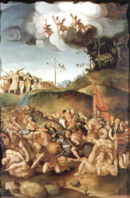 The Martyrdom of the Ten Thousand de Pontormo,Jacopo Carucci da