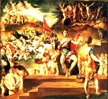 The Martyrdom of the Theban Legion de Pontormo,Jacopo Carucci da