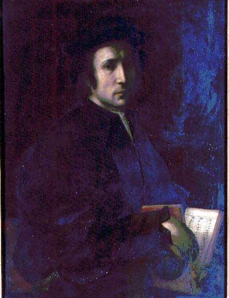 Portrait of the Musician Francesco dell'Ajolle de Pontormo,Jacopo Carucci da