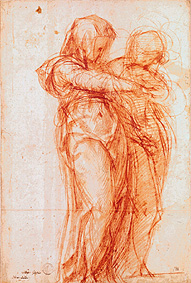 Two stationary women de Pontormo,Jacopo Carucci da