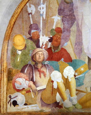 The Resurrection, lunette from the fresco cycle of the Passion, 1523-26 (fresco) (detail of 94726) de Pontormo,Jacopo Carucci da