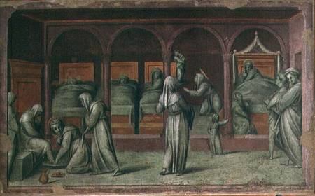 The Women's Ward in the Hospital of St. Matthew de Pontormo,Jacopo Carucci da