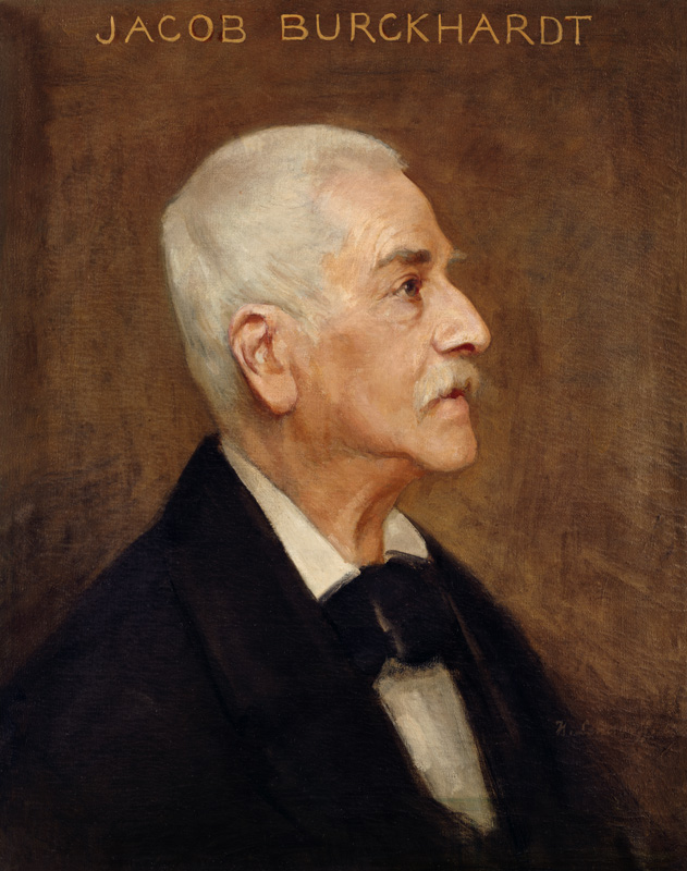 Portrait of the Philosopher Jacob Burckhardt de Portraitmaler (19.Jh.)