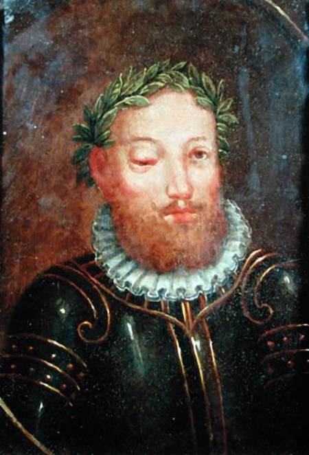 Portrait of Luis Vaz de Camoes (c.1524-80) 16th-17th century de Portuguese School