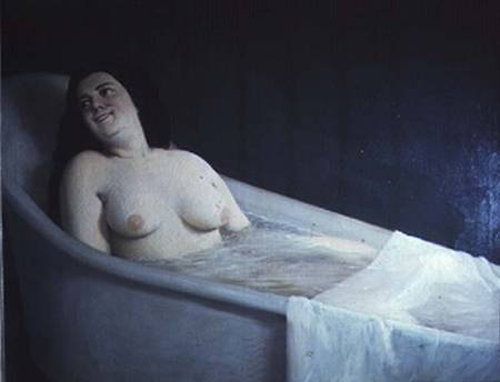 Woman surprised in her bath de Prilidiano Pueyrredon