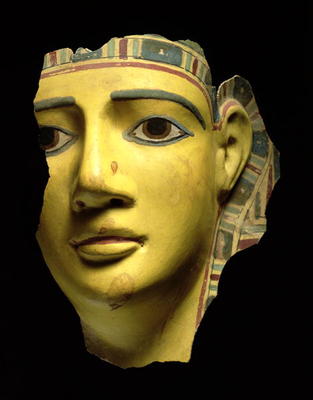 Mummy mask (polychrome cartonnage) de Ptolemaic Period Egyptian
