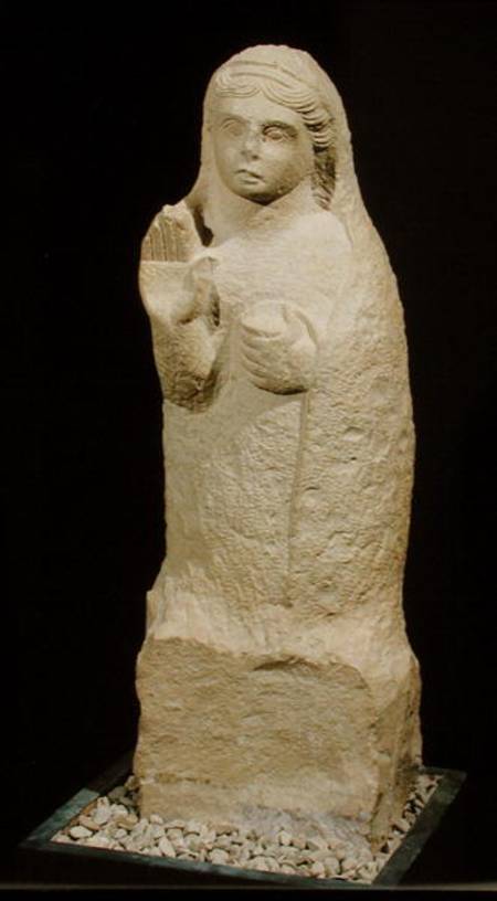 Funerary stela in the form of a statuette de Punic