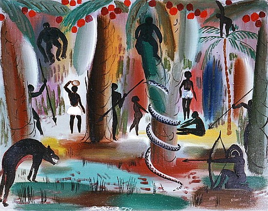 Jungle, 1979 (oil on canvas)  de Radi  Nedelchev