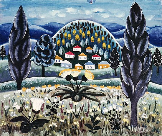The Green Dreams, 1967 (oil on canvas)  de Radi  Nedelchev