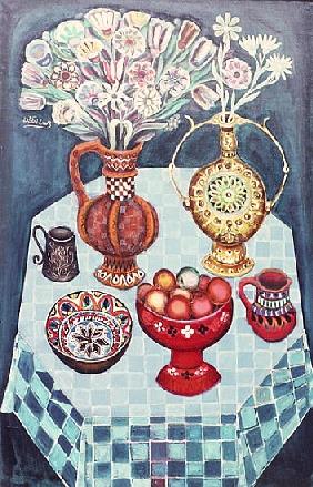 Still Life with Red Apples, 1967 (oil on canvas) 