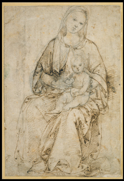 Seated Madonna and Child de Raffael