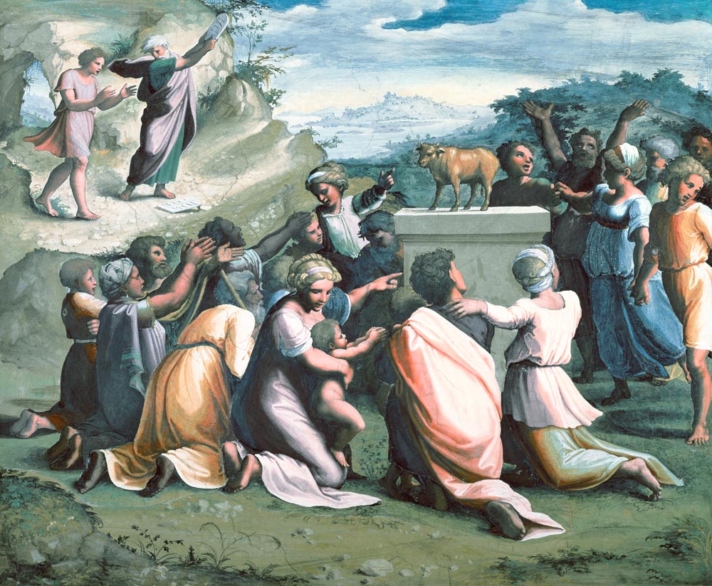 Raphael / Dance around the Golden Calf de Raffaello Sanzio