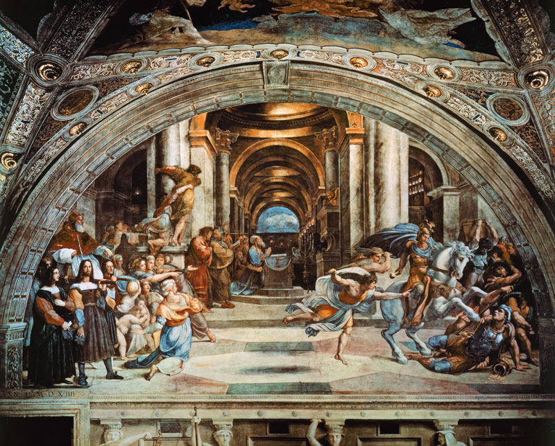 Die Vertreibung des Heliodor aus dem Tempel de Raffaello Sanzio