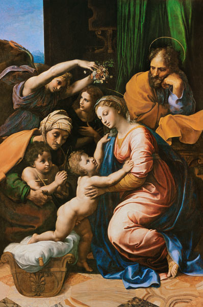 The Holy Family (the great Holy Family of Franz I.) de Raffaello Sanzio