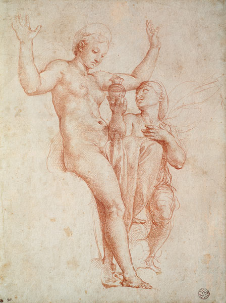 Psyche bringt Venus die Buechse der Prosperpina de Raffaello Sanzio