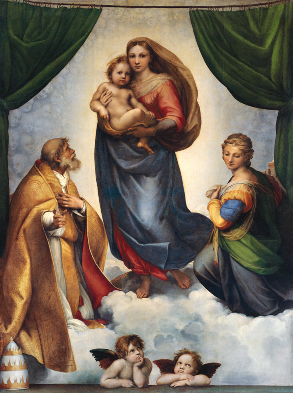 La Madonna Sixtina de Raffaello Sanzio