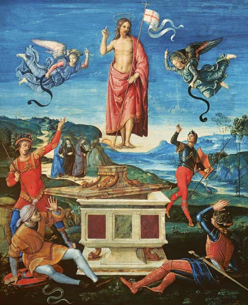Raphael/The Resurrection o.Christ/c.1499 de Raffaello Sanzio