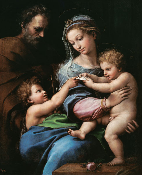Raphael / Madonna with the rose / c.1518 de Raffaello Sanzio