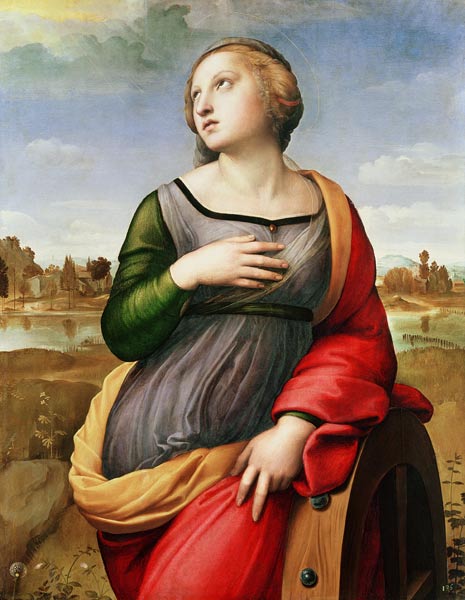 Holy Katharina of Alexandria de Raffaello Sanzio