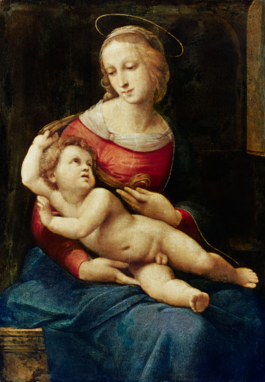 Madonna con niño de Raffaello Sanzio