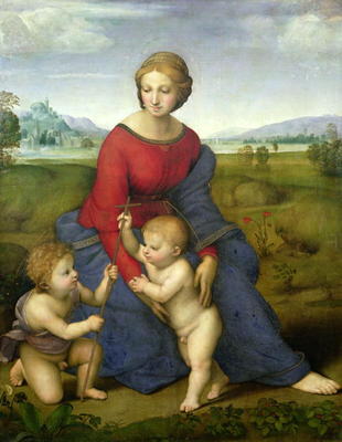 Madonna in the Meadow, 1505 or 1506 (panel) de Raffaello Sanzio