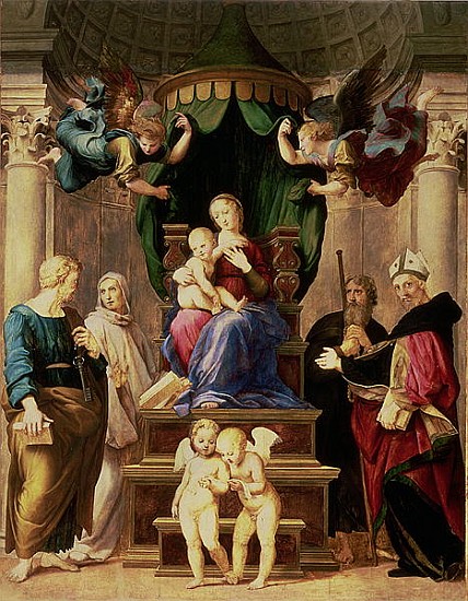 Madonna of the Baldacchino de Raffaello Sanzio