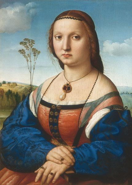 Portrait of Maddalena Doni de Raffaello Sanzio