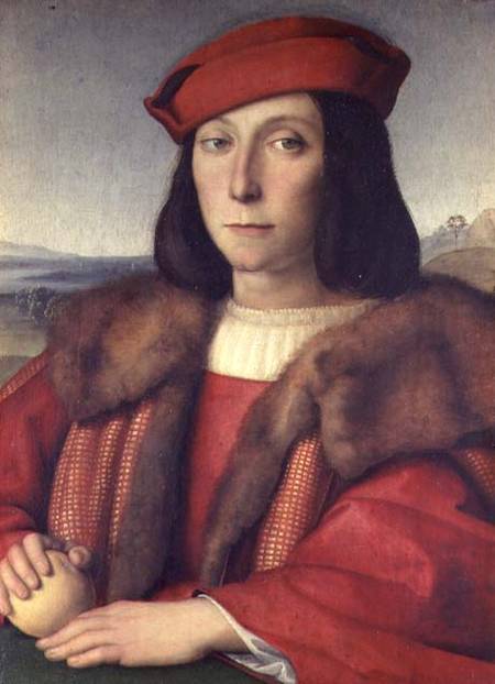 Portrait of Francesco della Rovere, Duke of Urbino de Raffaello Sanzio