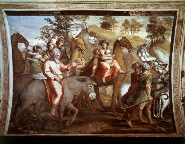 Raphael / Jacob s flight / Fresco de Raffaello Sanzio