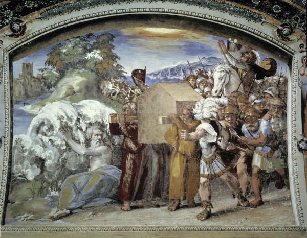 Raphael / The crossing of the Jordan de Raffaello Sanzio