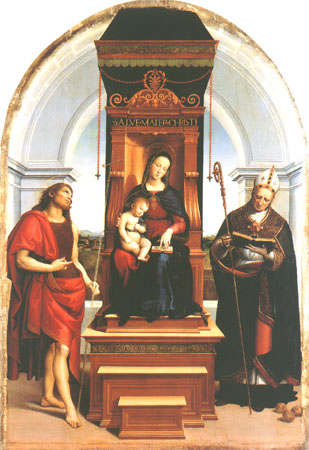 Sacra Conversazione (Pala Ansidei or Madonna Ansid de Raffaello Sanzio