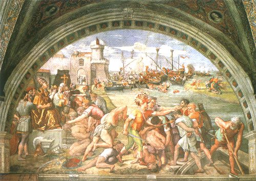 The Battle of Ostia de Raffaello Sanzio