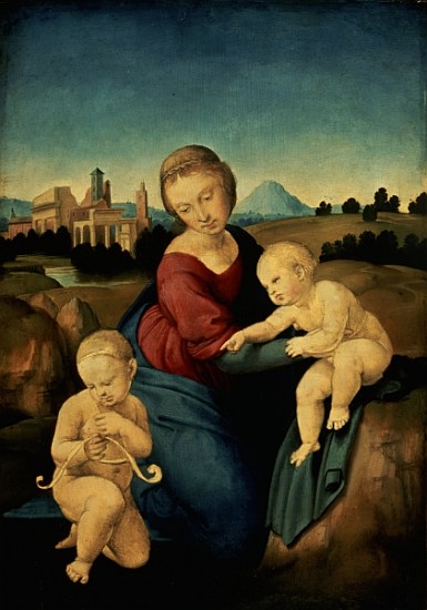 The Esterhazy Madonna, c.1507-08 (tempera & oil on poplar panel) de Raffaello Sanzio