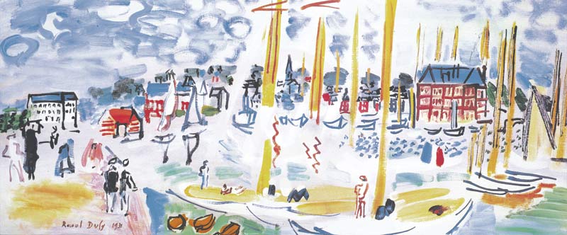 Dimanche a Deauville - (RDU-730) de Raoul Dufy