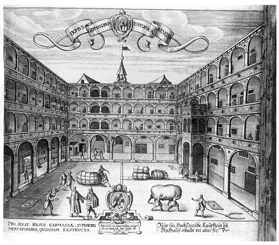 The ''Domus Germanorum'' in Venice de Raphael Custos