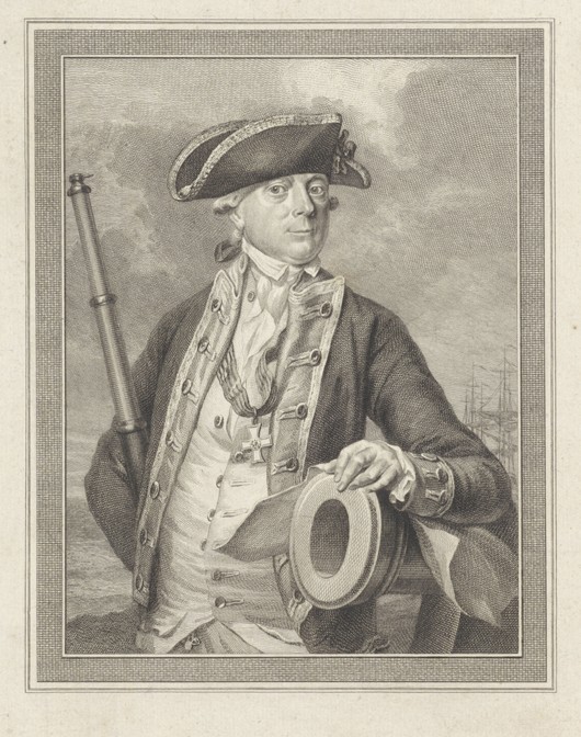 Admiral Jan Hendrik van Kinsbergen (1735-1819), Count of Doggersbank de Reinier Vinkeles