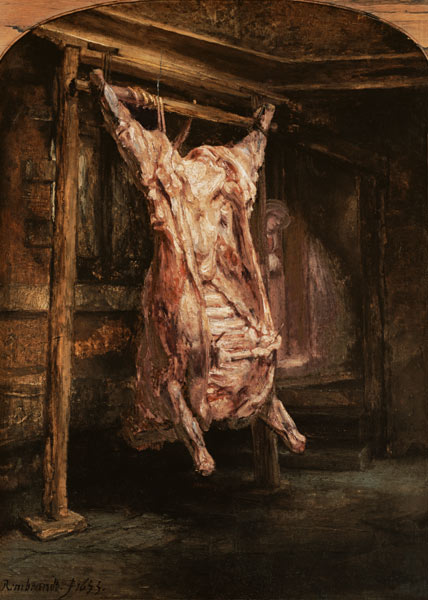 The slaughtered ox de Rembrandt van Rijn