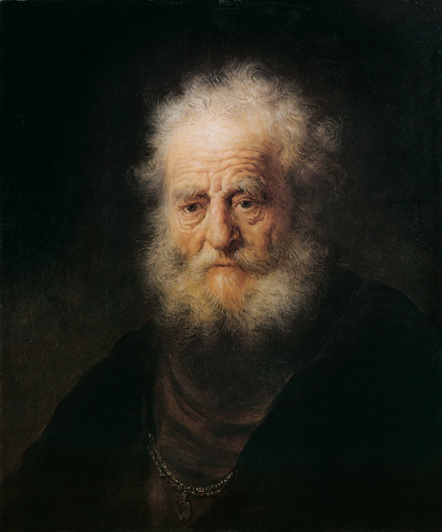 Head of an old man (Study) de Rembrandt van Rijn