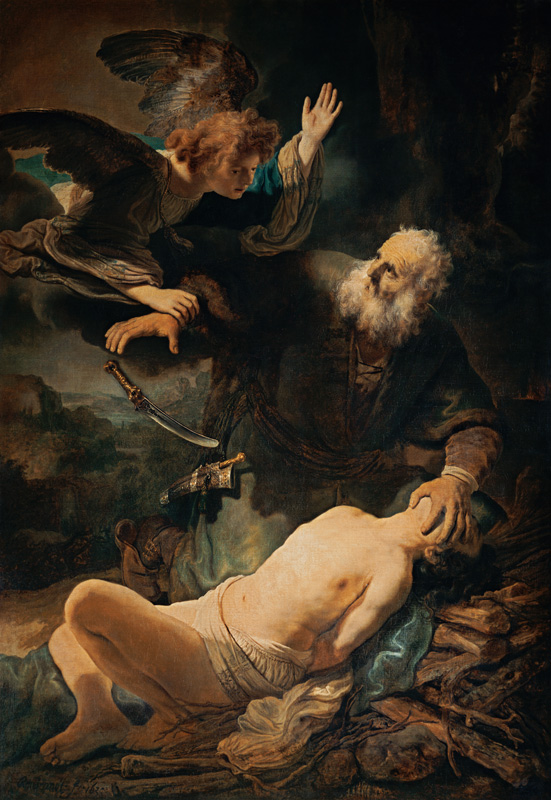 Sacrifice of Isaak de Rembrandt van Rijn