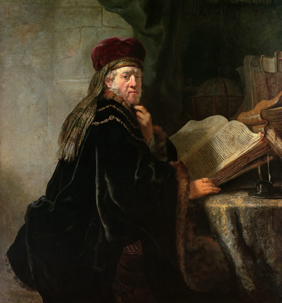 Rembrandt, Gelehrter im Studierzimmer de Rembrandt van Rijn