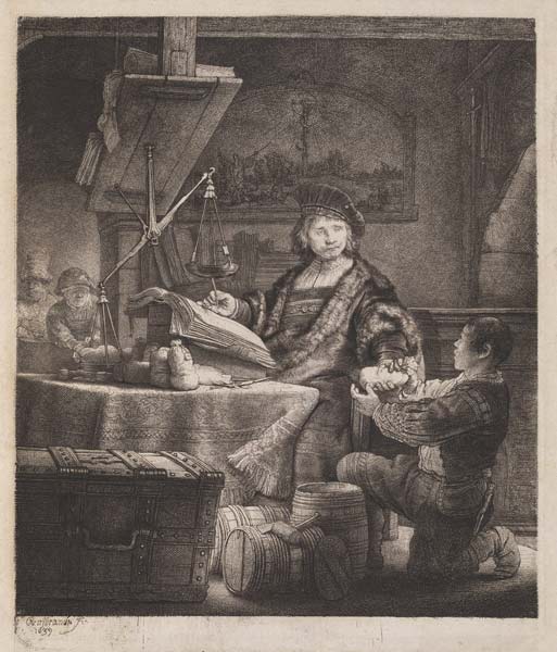 Jan Uytenbogaert, the Goldweigher de Rembrandt van Rijn