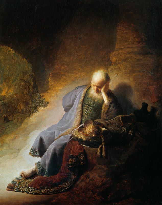 Rembrandt / Jeremiah / Painting / 1630 de Rembrandt van Rijn