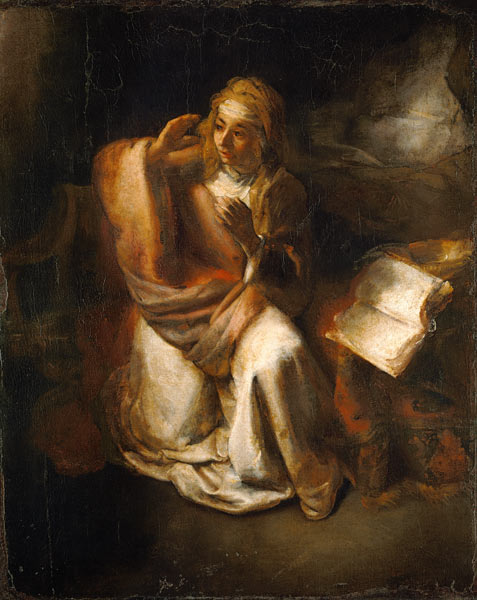 Maria of the proclamation de Rembrandt van Rijn