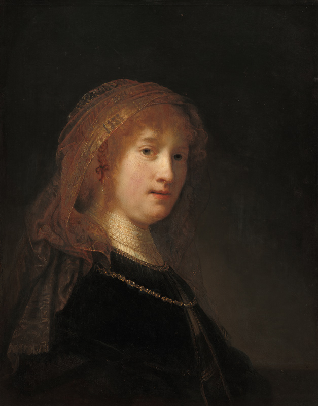 Portrait of Saskia van Uylenburgh de Rembrandt van Rijn