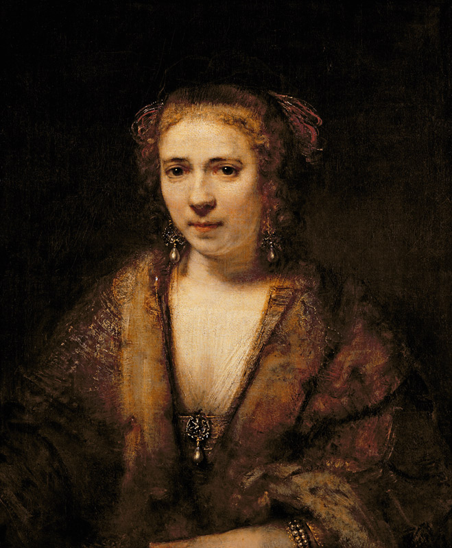Portrait of Hendrikje Stoffels (1625-63) (oil on canvas) de Rembrandt van Rijn