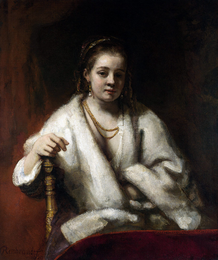 Portrait of Hendrickje Stoffels de Rembrandt van Rijn