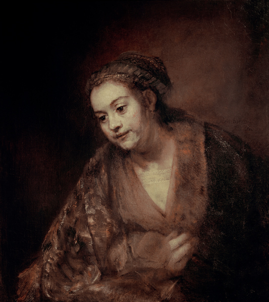Rembrandt, Halbfigur einer Frau de Rembrandt van Rijn